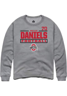 Phillip Daniels Ohio State Buckeyes Mens Graphite Football NIL Stacked Box Player Crew