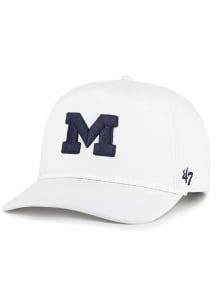 47 Michigan Wolverines Rope Hitch Adjustable Hat - White