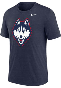 Nike UConn Huskies Navy Blue Tri-Blend Short Sleeve Fashion T Shirt