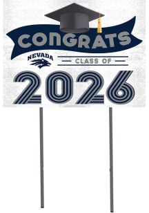 Nevada Wolf Pack KH Sports Fan Class of 2026 Yard Sign - Navy Blue
