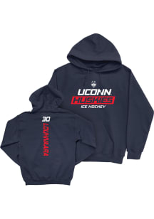 Veeti Louhivaara UConn Huskies Mens Navy Blue NIL Rush Player Hood