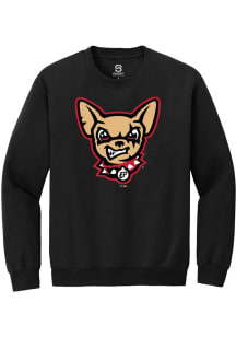 Summit Sportswear El Paso Chihuahuas Mens Black Primary Logo Long Sleeve Crew Sweatshirt