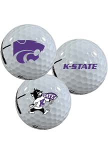 K-State Wildcats Mascot 3 Pack Golf Balls