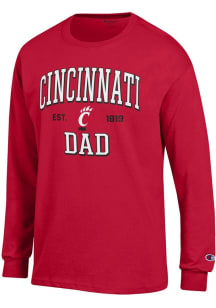 Champion Cincinnati Bearcats Red Est Date Dad Jersey Long Sleeve T Shirt