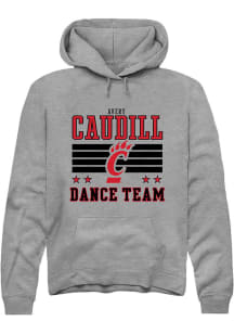 Avery Caudill Cincinnati Bearcats Mens Grey NIL Striped Player Hood