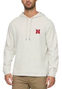 Nebraska Cornhuskers Mens Ash Chatsworth Soft Waffle Fashion Hood