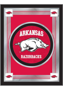 Arkansas Razorbacks Logo Hanging Back Bar Mirror