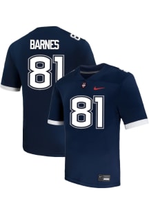 Logan Barnes  Nike UConn Huskies Navy Blue NIL Name And Number Football Jersey