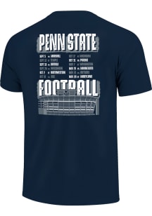 Penn State Nittany Lions Navy Blue 2026 Football Schedule Short Sleeve T Shirt
