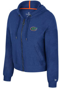 Colosseum Florida Gators Womens Blue Gravity Long Sleeve Full Zip Jacket