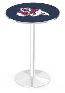 Fresno State Bulldogs Chrome Round Base Pub Table
