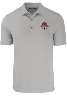 Cutter and Buck Toronto FC Mens Grey Forge Recycled Short Sleeve Polo
