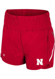 Colosseum Nebraska Cornhuskers Womens Red Levitation Shorts