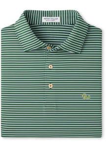 Peter Millar George Mason University Mens Green Tiebreaker Short Sleeve Fashion Polo
