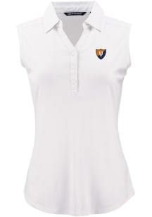 Cutter and Buck Illinois Fighting Illini Womens White Vault Forge Eco Polo Shirt