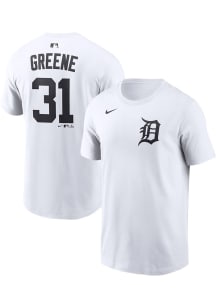 Riley Greene Detroit Tigers White Name & Number Short Sleeve Player T Shirt