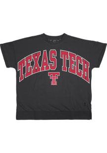 Pressbox Texas Tech Red Raiders Womens Black Janise Short Sleeve T-Shirt