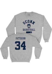 Ayanna Patterson UConn Huskies Mens Grey NIL Varsity Player Crew