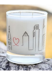 Philadelphia Signature Philly Skyline Graphic White Candle