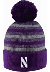 LogoFit Northwestern Wildcats Dark Grey Doc Marled Mens Knit Hat
