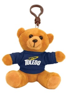 Toledo Rockets Bear Plush Keychain - Navy Blue