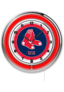 Boston Red Sox 19in Neon Wall Clock