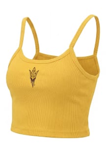 Arizona State Sun Devils Womens Gold Cami Tank Top