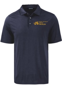 Cutter and Buck Drexel Dragons Mens Navy Blue Coastline Short Sleeve Polo