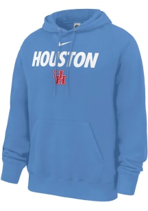 Nike Houston Cougars Mens Light Blue Club Long Sleeve Hoodie