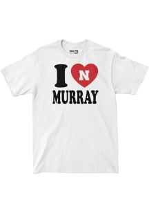 Harper Murray Nebraska Cornhuskers White I Heart Harper Murray Short Sleeve Fashion Player T Shirt