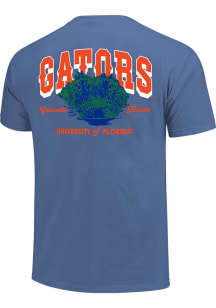 Florida Gators Blue Drawn Gator Short Sleeve T Shirt