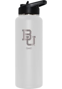 Baylor Bears Dad 34oz Stainless Steel Bottle - White