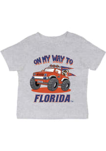 Vive La Fete Florida Gators Infant On My Way Short Sleeve T-Shirt Grey