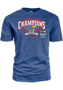 Blue 84 Kansas Jayhawks Blue 2026 Big 12 Baseball Tournament Champions Short Sleeve T Shirt