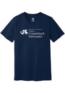 Summit Sportswear Drexel Dragons Navy Blue College of Computing and Informatics Short Sleeve T Shi..