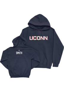 Jalynn Smith Campus Ink UConn Huskies Youth NIL Sideline Long Sleeve Player Hoodie Navy Blue