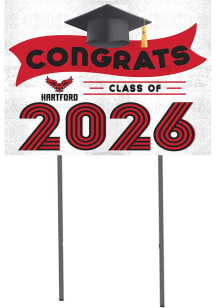 Hartford Hawks KH Sports Fan Class of 2026 Yard Sign - Red