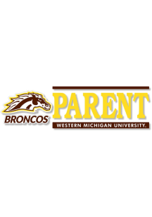 Western Michigan Broncos 6x2 Parent Auto Decal - Brown