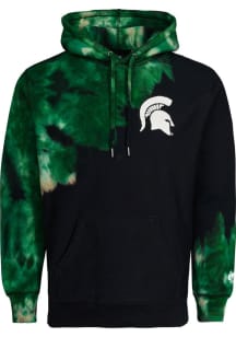 Greyson Michigan State Spartans Mens Black Tie Dye Long Sleeve Hoodie