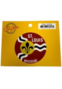 St Louis City Flag Stickers - Red