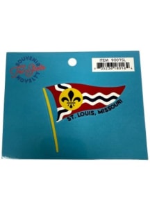 St Louis Pennant Stickers - Red