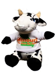 Missouri plush cow with t-shirt Plush - White