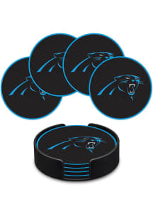 Carolina Panthers 4 Pack Coaster - Black