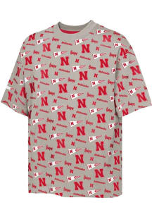 Nebraska Cornhuskers Youth Red Scramble Short Sleeve Fashion T-Shirt