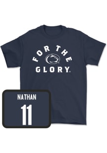 Jocelyn Nathan Penn State Nittany Lions Navy Blue NIL For The Glory Short Sleeve Player T Shirt