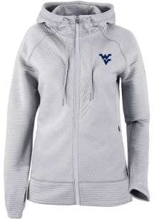 Columbia West Virginia Mountaineers Womens Grey Pack It Up Long Sleeve Full Zip Jacket