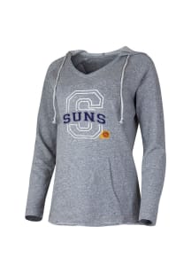 Concepts Sport Phoenix Suns Womens Ash Ladies Hooded Sweatshirt