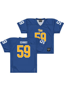 Justin Schmidt  Campus Ink Pitt Panthers Blue NIL Football Jersey