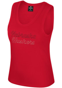 Colosseum Nebraska Cornhuskers Womens Red Thropp Tank Top