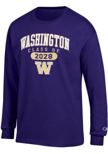 Champion Washington Huskies Purple Class of 2028 Jersey Long Sleeve T Shirt